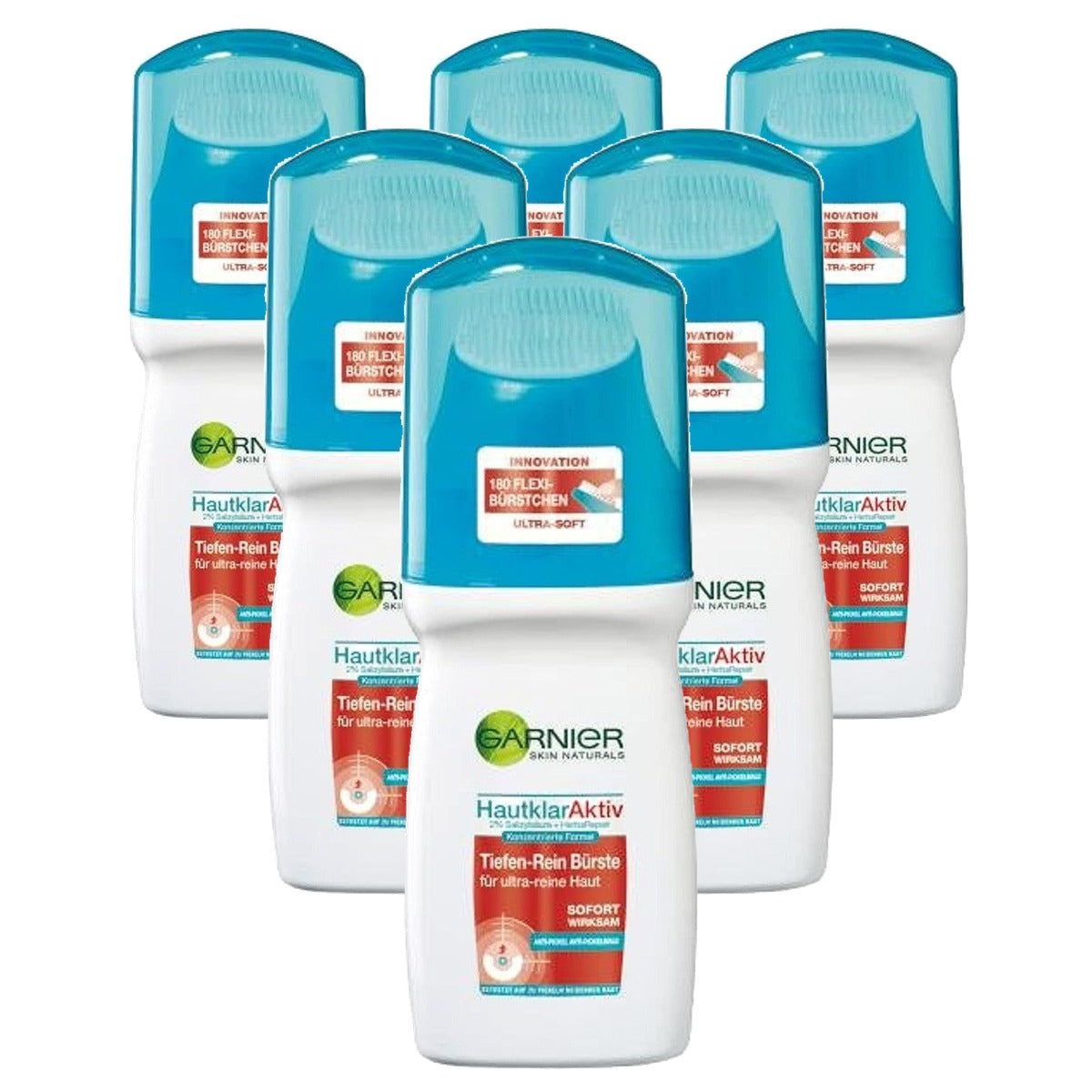 Garnier Hautklar Actieve Diepe Zuivere Borstel 6 x 150 ml - Voordeelverpakking
