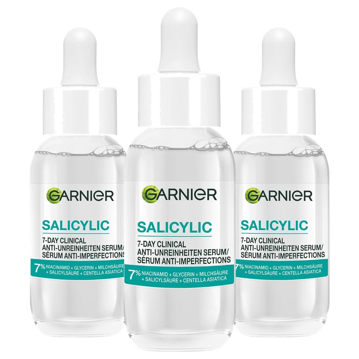 Garnier Hautklar Salicylic Clinical Serum 3 x 30 ml - Voordeelverpakking