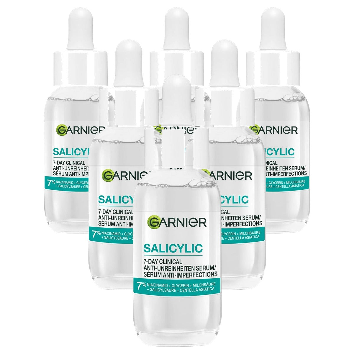 Garnier Hautklar Salicylic Clinical Serum 6 x 30 ml - Voordeelverpakking