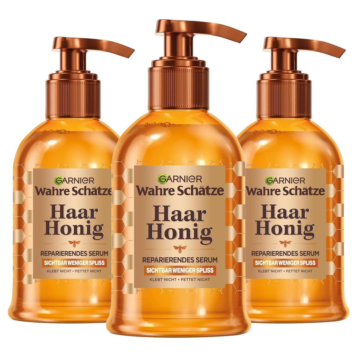 Garnier Honingschatten Haarserum 3 x 115 ml - Voordeelverpakking
