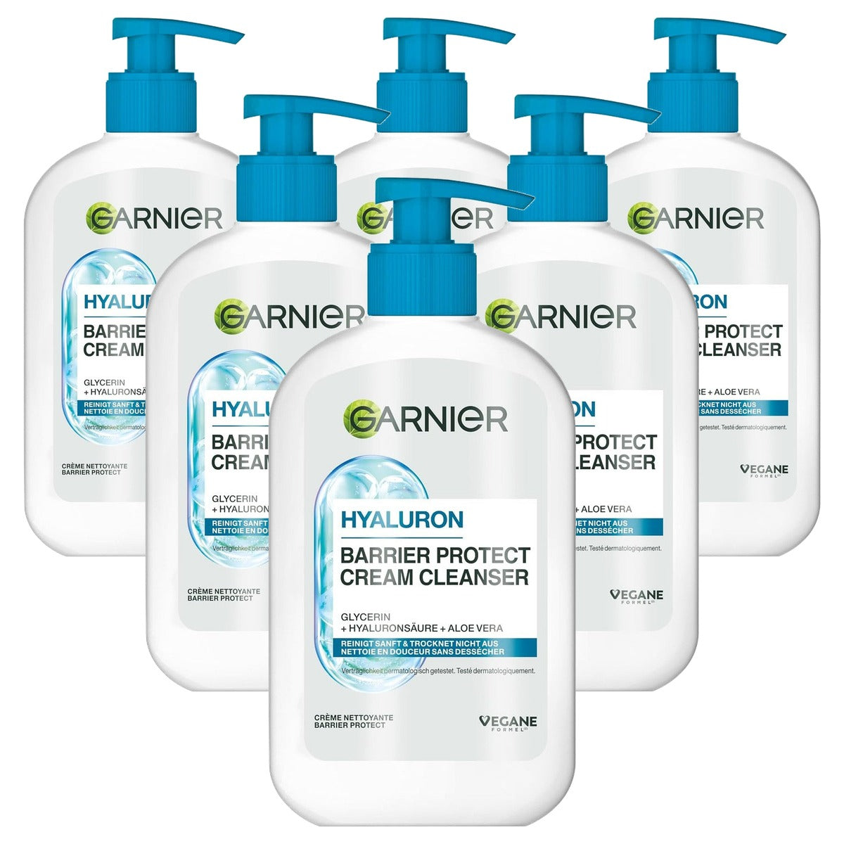 Garnier Hyaluron Barrier Protect Cream Cleanser - 6-pack