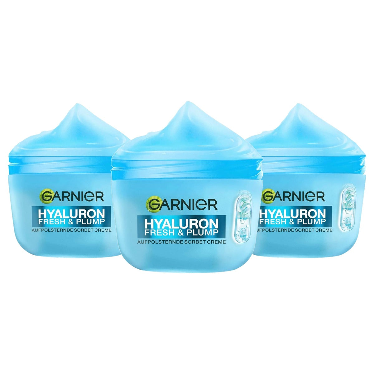 Garnier Hyaluron Fresh & Plump Sorbet Crème 3 x 85 ml - Voordeelverpakking