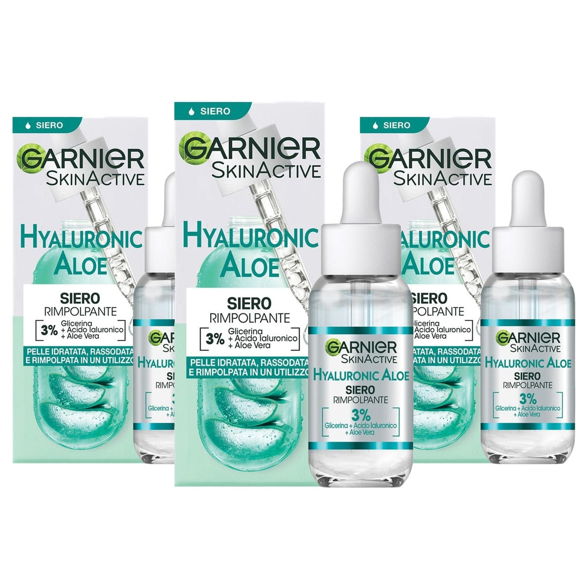 Garnier Hyaluronic Aloë Gel-crème normale huid 3 x 50 ml - Voordeelverpakking