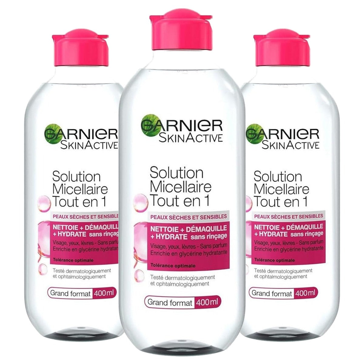 Garnier Micellair Reinigingswater All-in-1 3 x 400 ml - Voordeelverpakking