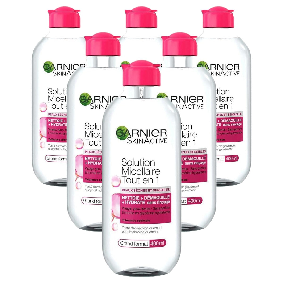 Garnier Micellair Reinigingswater All-in-1 6 x 400 ml - Voordeelverpakking