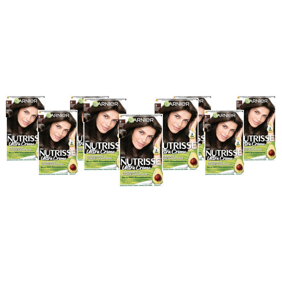 Garnier Nutrisse Ultra Crème 30 Espresso Donkerbruin (x3) - 3-pack