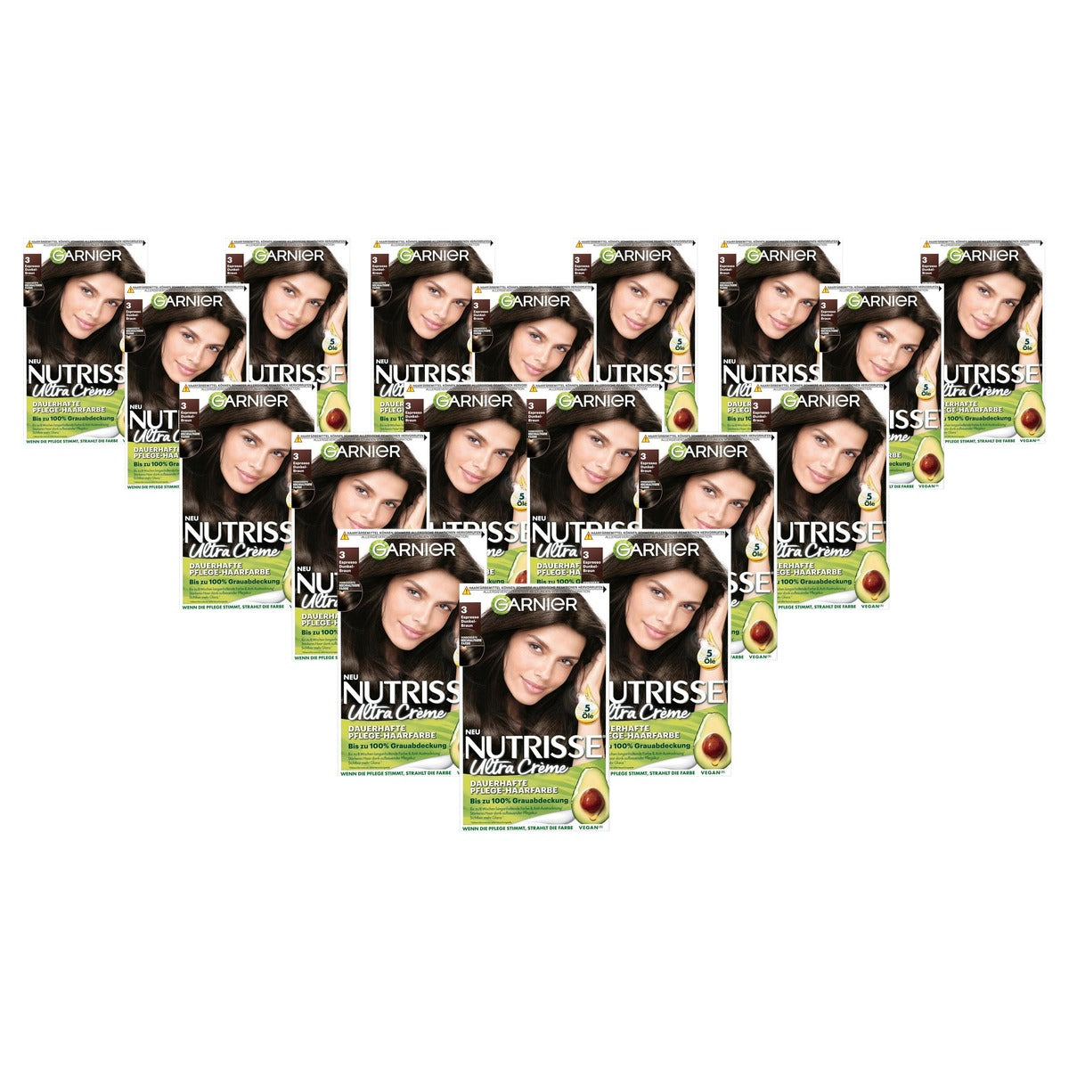 Garnier Nutrisse Ultra Crème 30 Espresso Donkerbruin (x3) - 6-pack