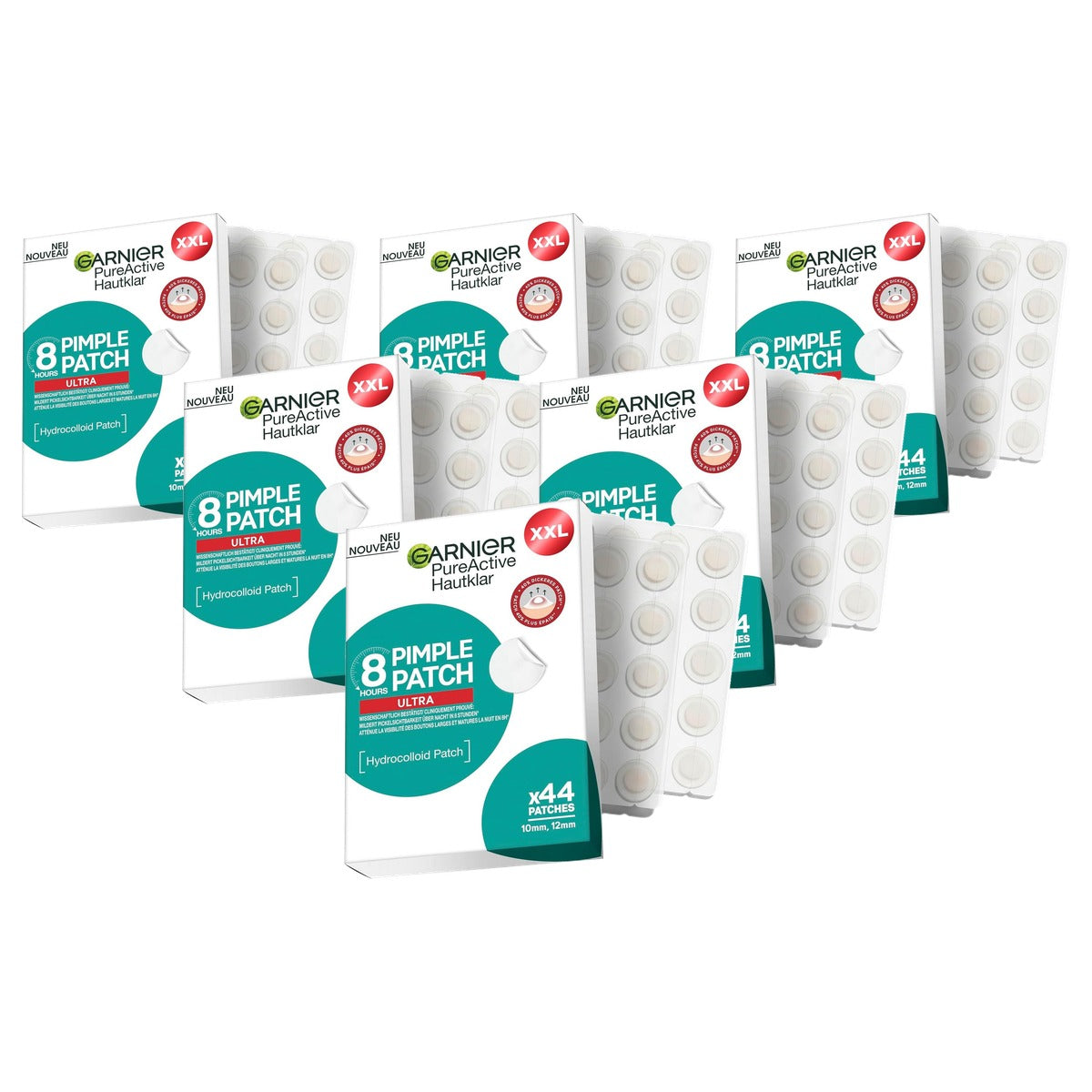 Garnier PureActive Hautklare Puistjes Patch Ultra XXL Pack 6 x 44 stuks - Voordeelverpakking