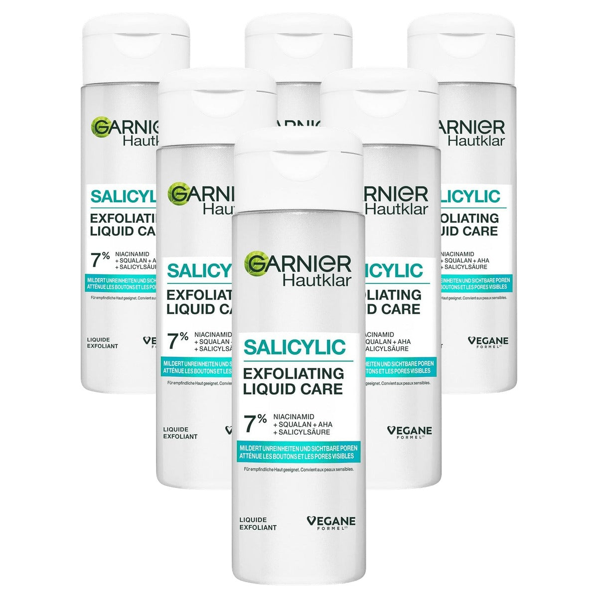 Garnier Salicylic Exfoliating Liquid Care 6 x 120 ml - Voordeelverpakking
