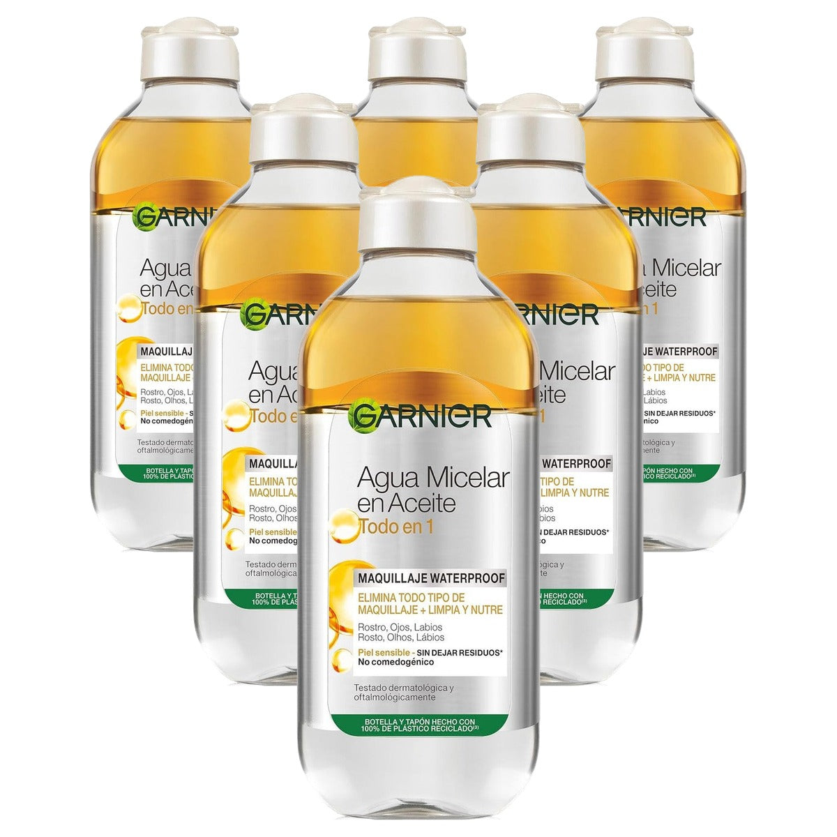 Garnier Skin Active Micellar Water Oil 6 x 400 ml - Voordeelverpakking