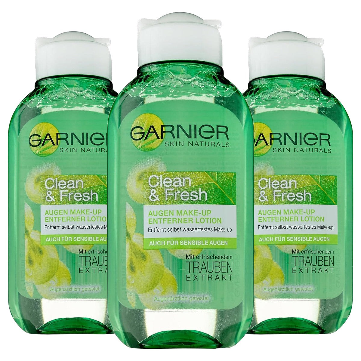 Garnier Skin Naturals Oogmake-up Remover 3 x 125 ml - Voordeelverpakking