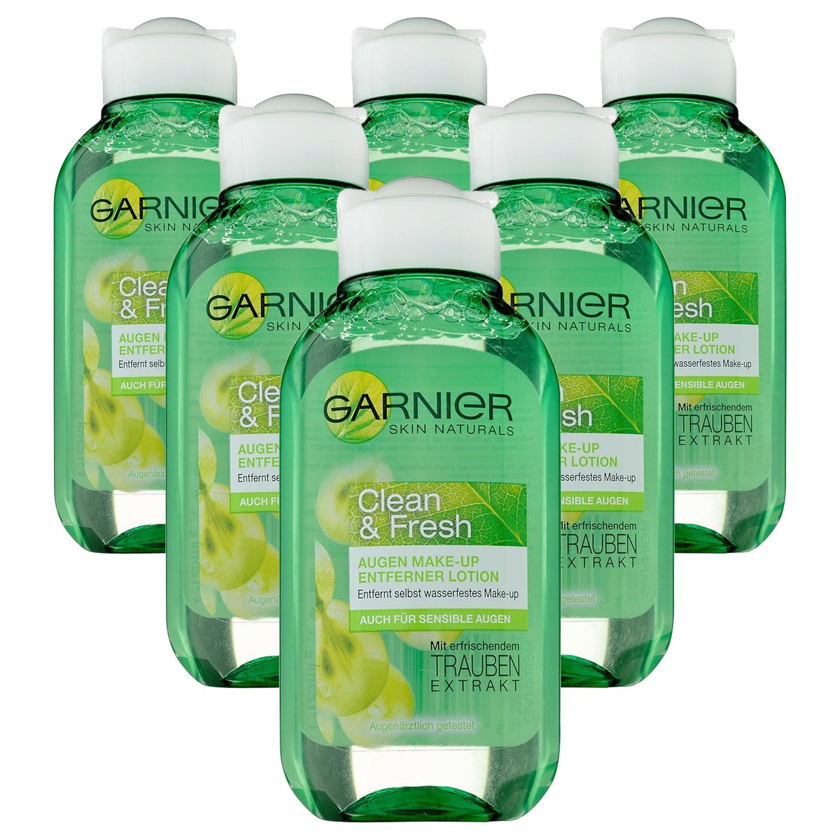 Garnier Skin Naturals Oogmake-up Remover 6 x 125 ml - Voordeelverpakking