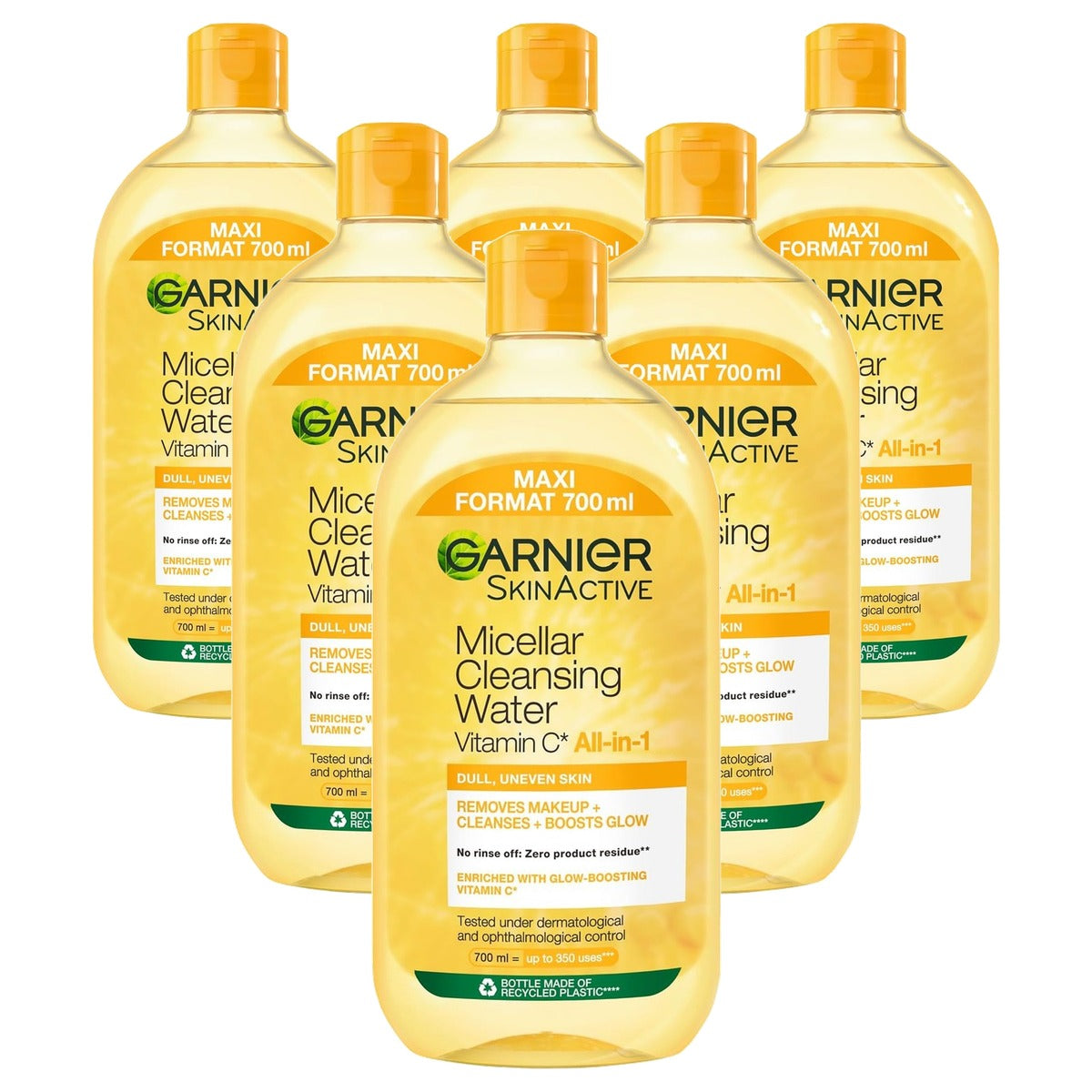Garnier SkinActive All-in-1 Micellair Gezichtswater 6 x 700 ml - Voordeelverpakking