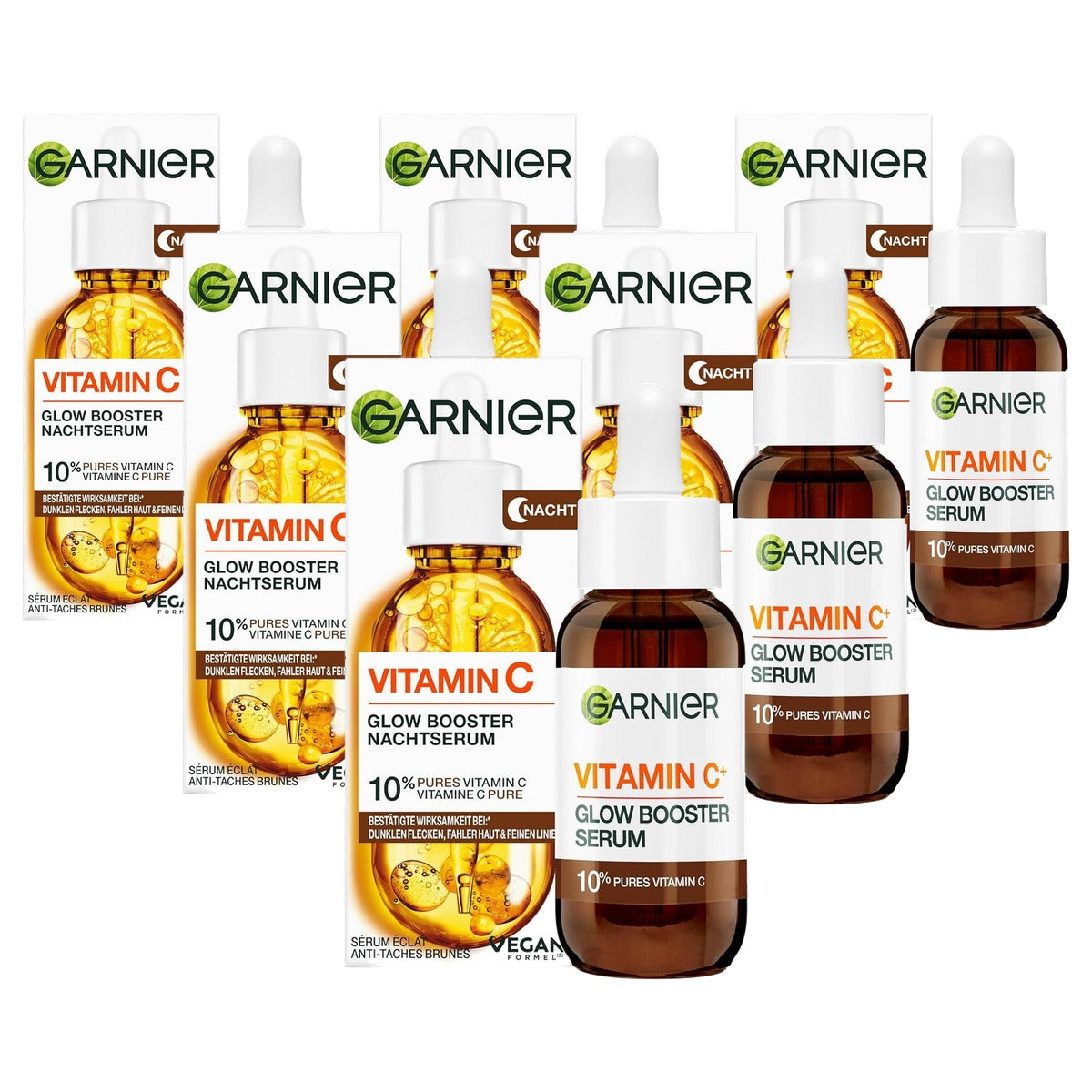 Garnier SkinActive Vitamine C Glow Booster Nachtserum - 6-pack