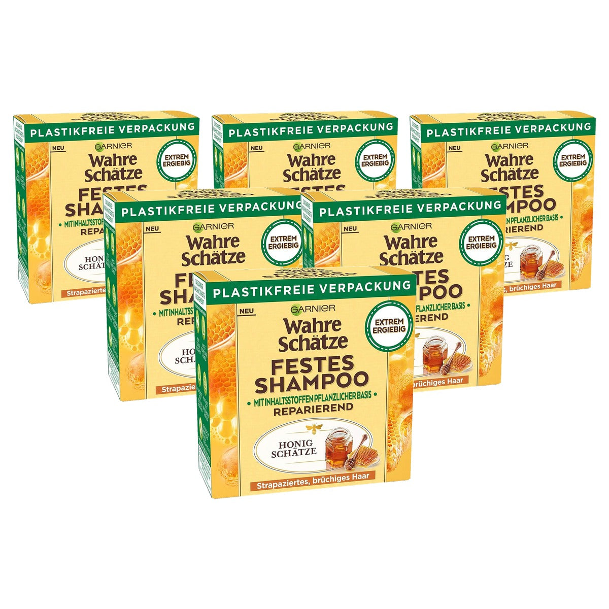 Garnier Vaste Shampoo Honing Schatjes 6 x 60 g - Voordeelverpakking