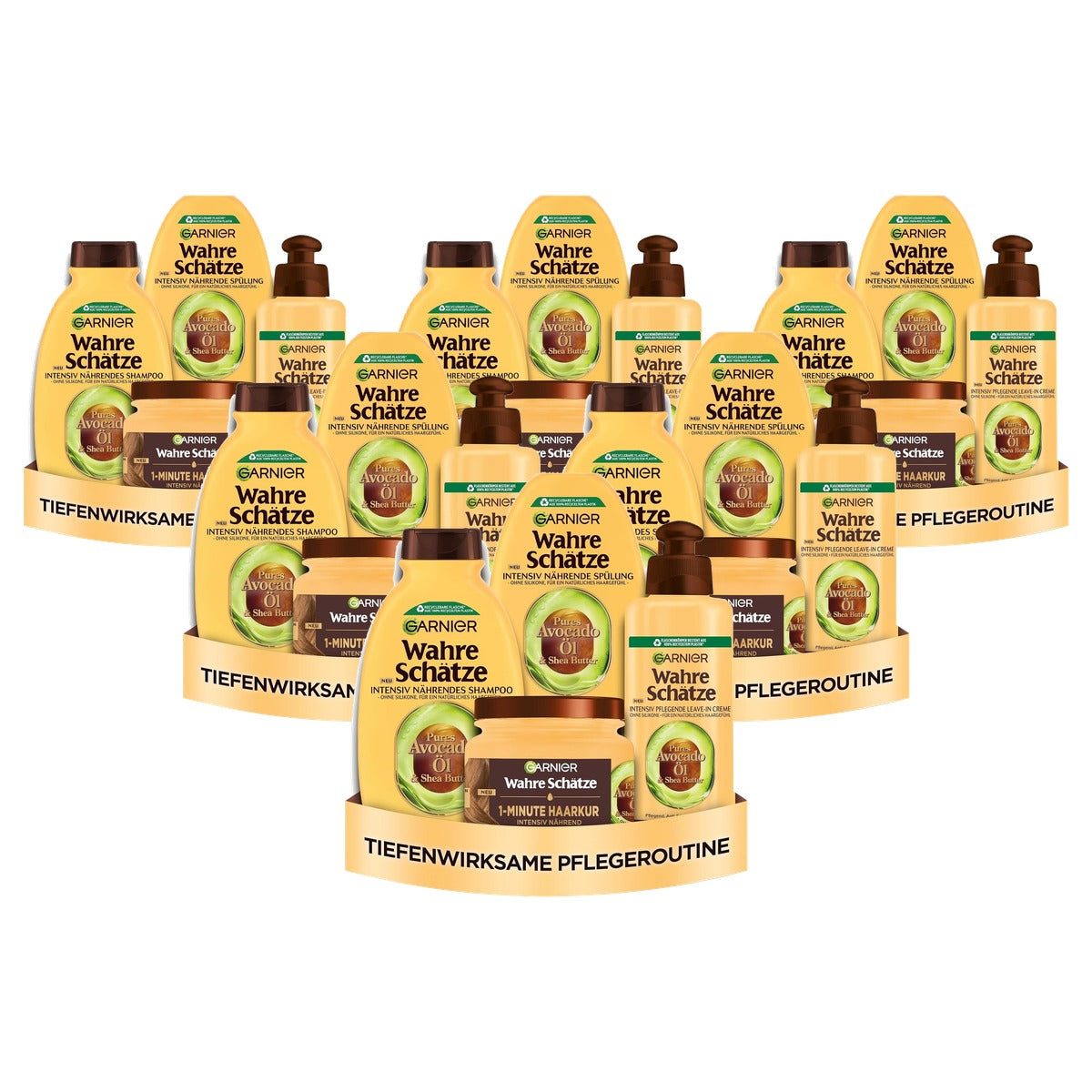 Garnier Verzorgingsset 300 ml + 250 ml + 340 ml + 6 x 200 ml - Voordeelverpakking