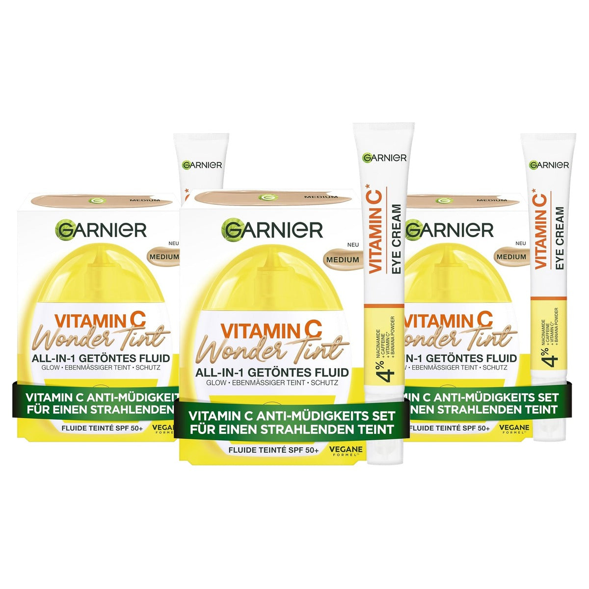 Garnier Vitamine C Anti-vermoeidheidsset - 3-pack
