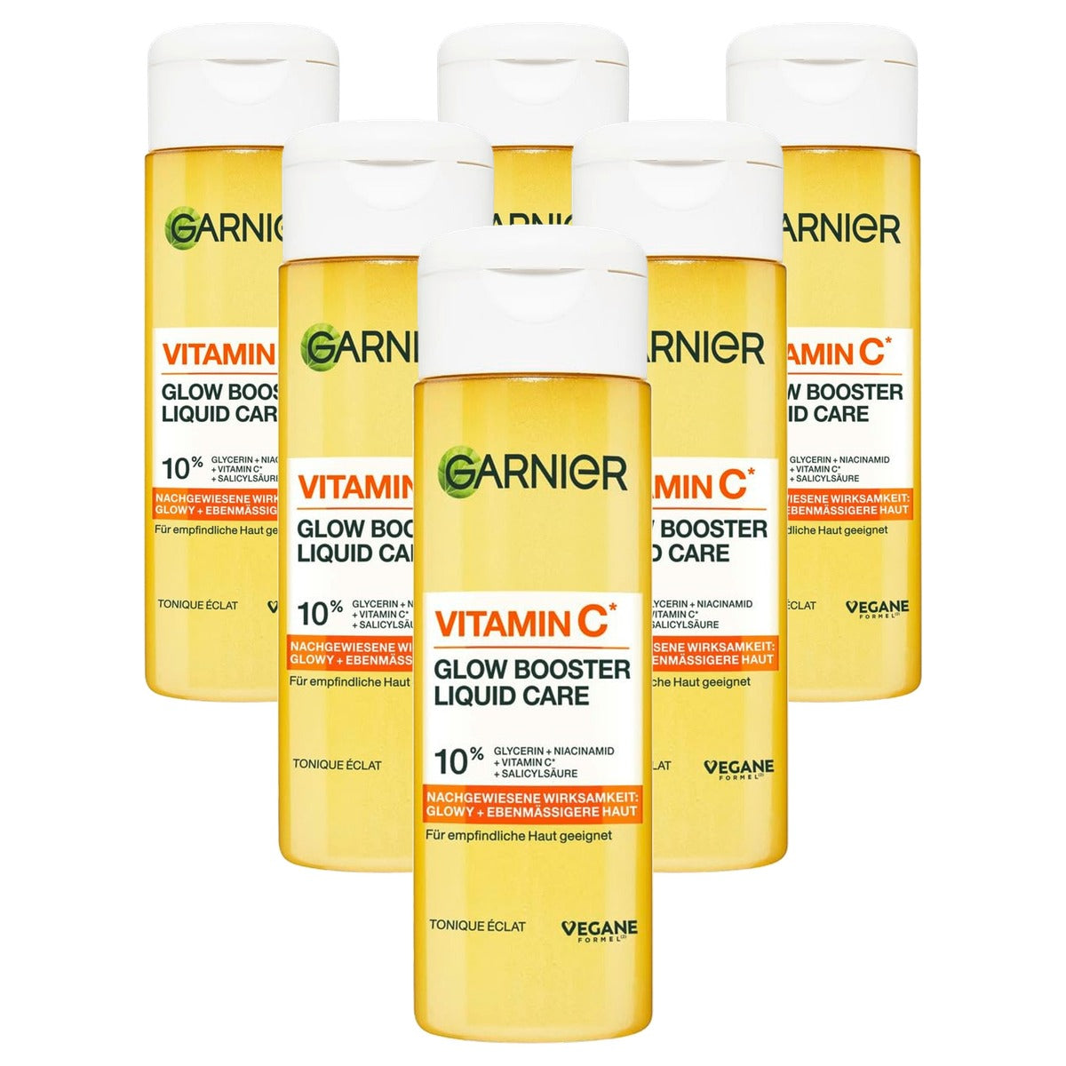 Garnier Vitamine C Glow Booster Liquid Care 6 x 120 ml - Voordeelverpakking