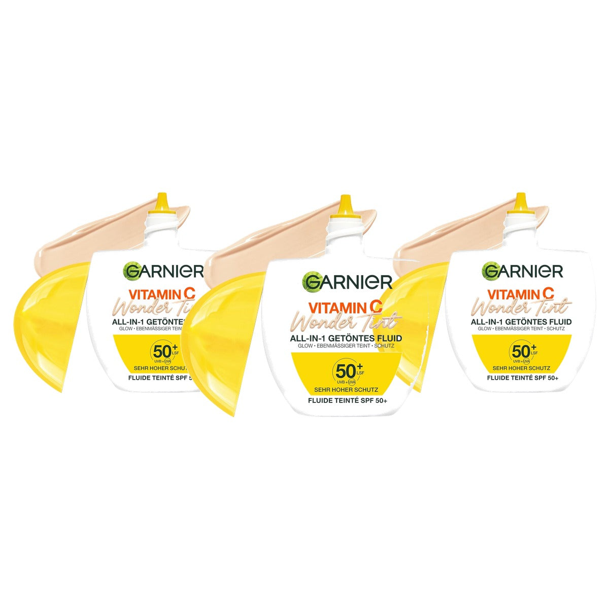 Garnier Vitamine C Wonder Tint Light SPF 50+ 3 x 40 ml - Voordeelverpakking