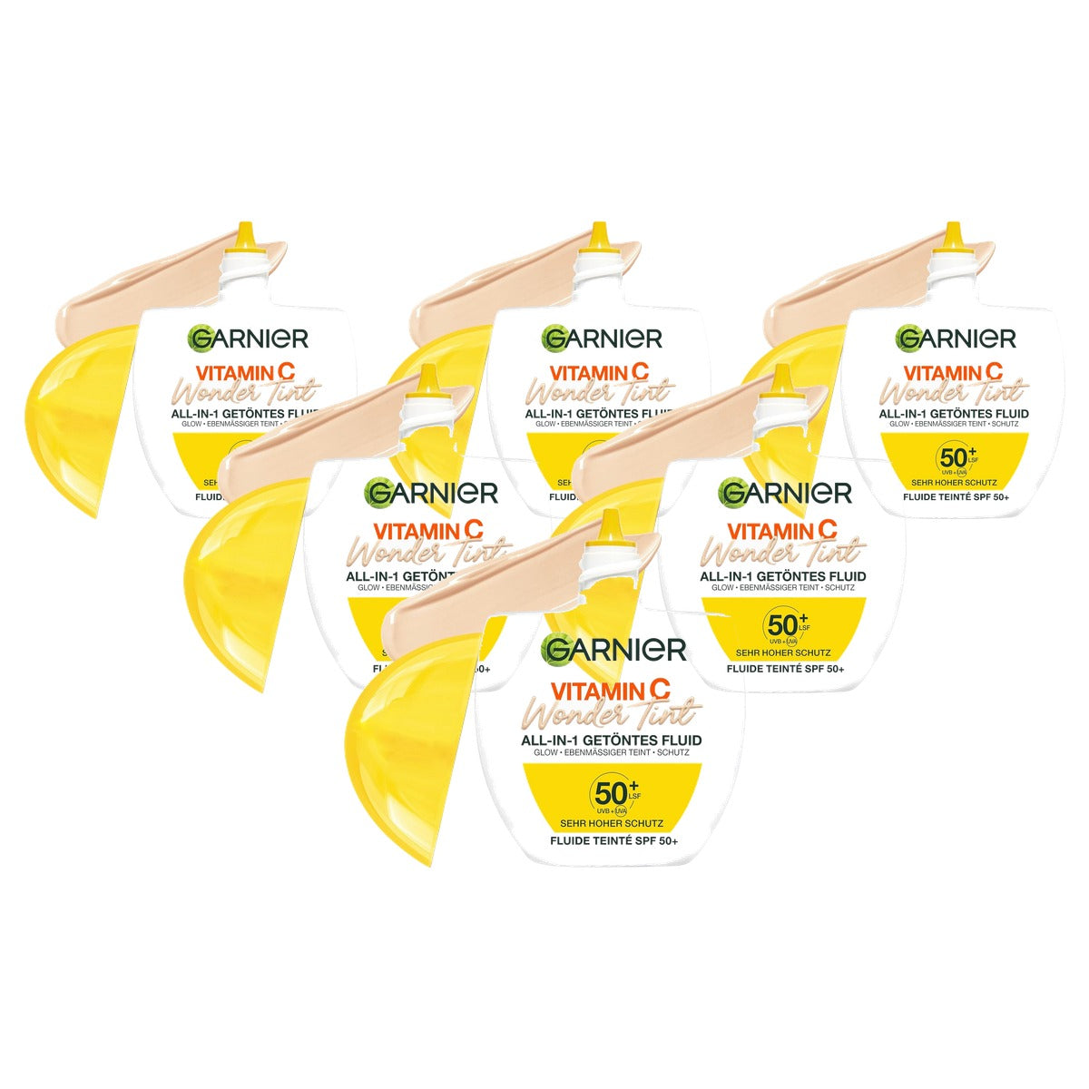 Garnier Vitamine C Wonder Tint Light SPF 50+ 6 x 40 ml - Voordeelverpakking