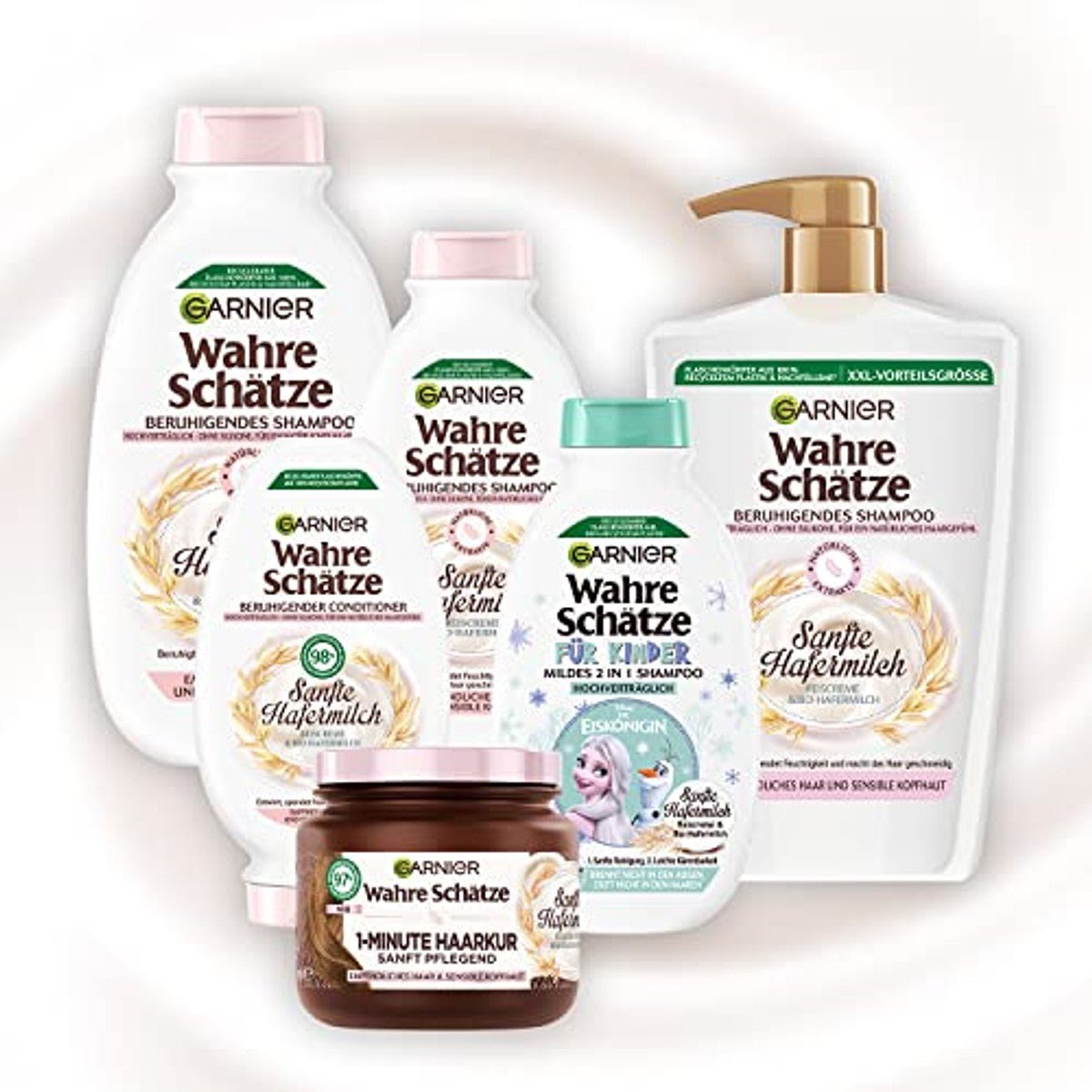Garnier Wahre Schätze Sanfte Hafermilch Kalmerende Shampoo voor Gevoelige Hoofdhuid 2 x 1000 ml door Garnier nu bij Huishoudvoordeel