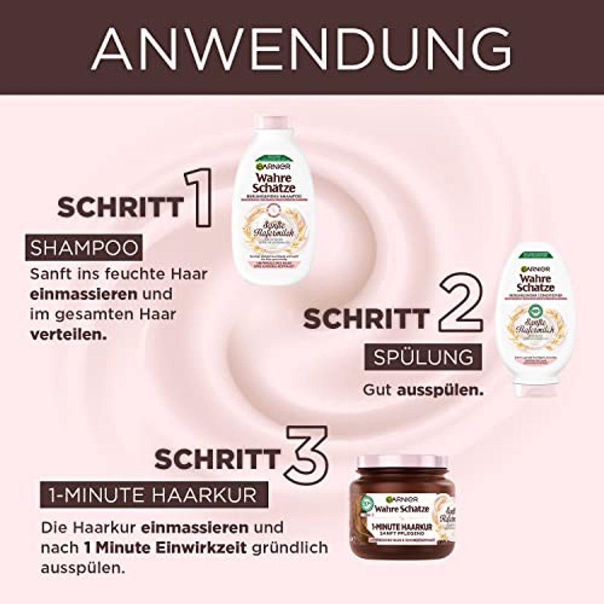 Garnier Wahre Schätze Sanfte Hafermilch Kalmerende Shampoo voor Gevoelige Hoofdhuid 2 x 1000 ml door Garnier nu bij Huishoudvoordeel