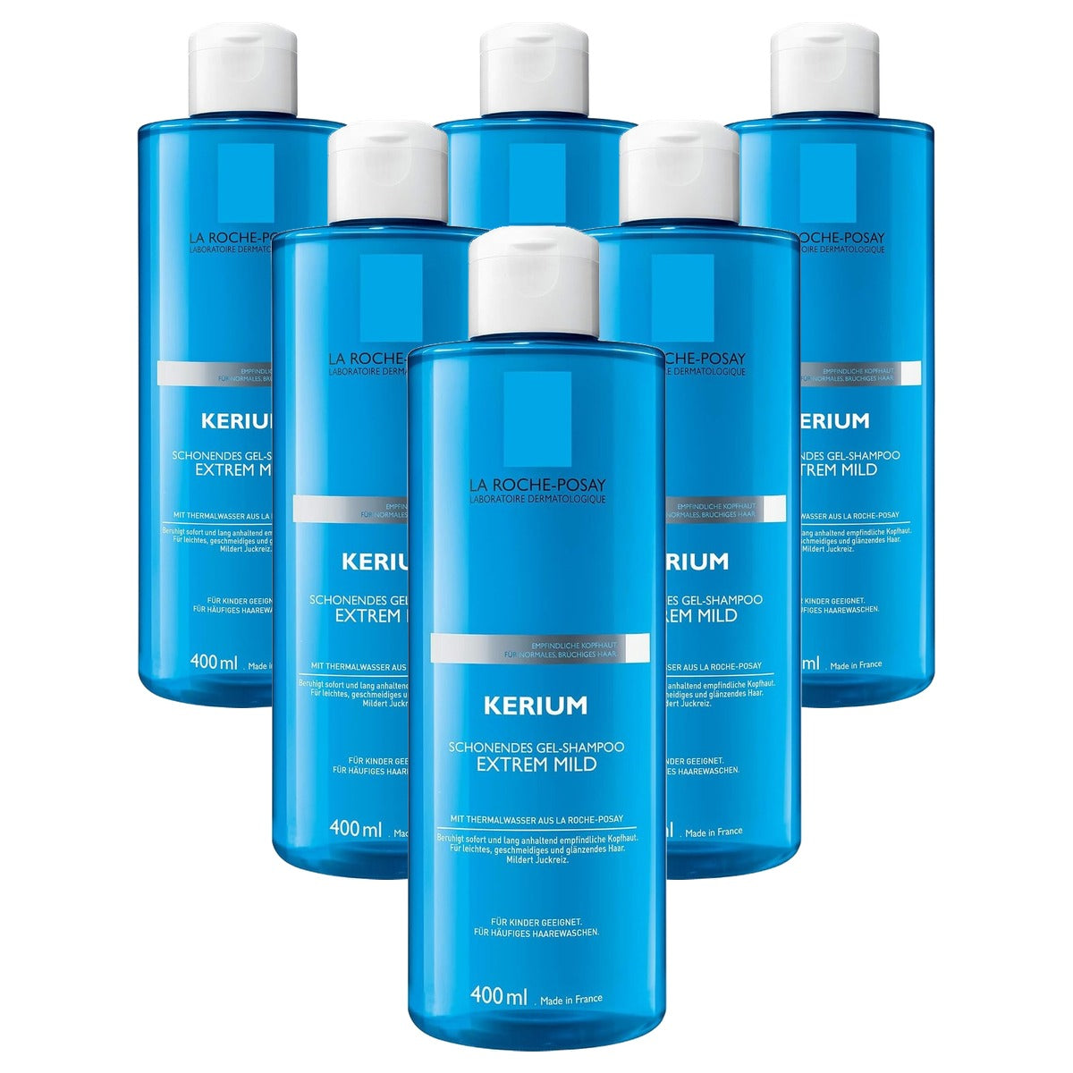 La Roche-Posay Gel Physiologique Shampoo 400 ml - 6-pack