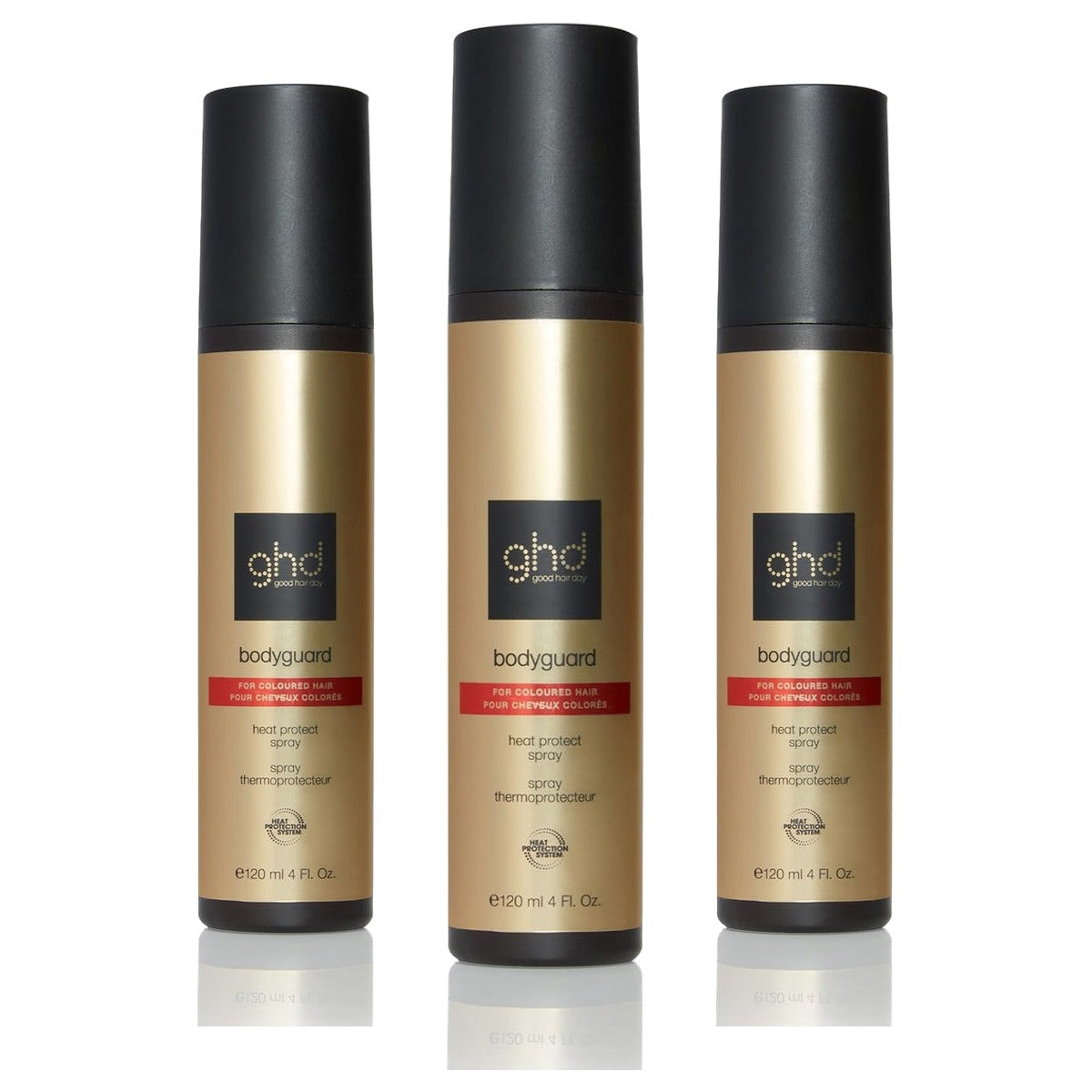 ghd Bodyguard Hittebeschermingsspray voor Gekleurd Haar 120 ml - 3-pack