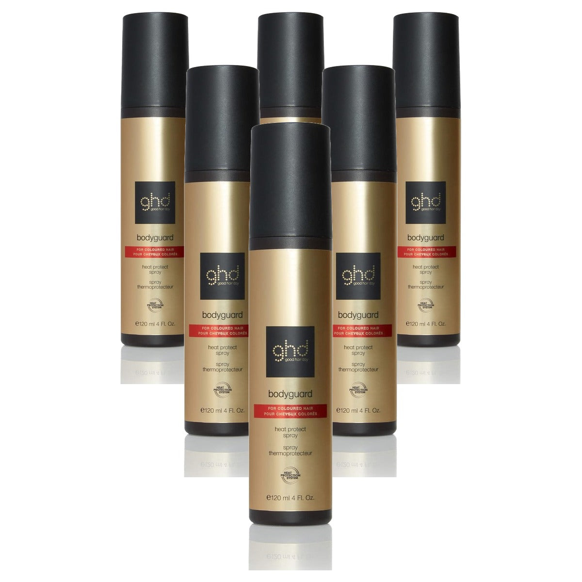 ghd Bodyguard Hittebeschermingsspray voor Gekleurd Haar 120 ml - 6-pack