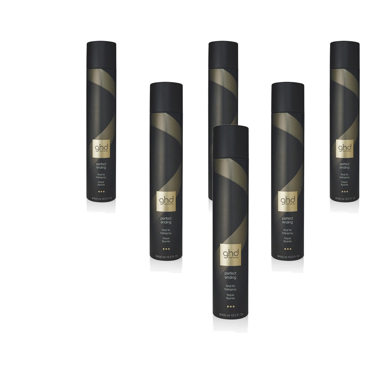 ghd Perfect Ending Haarspray Maximale Grip Anti Frizz 400 ml - 6-pack
