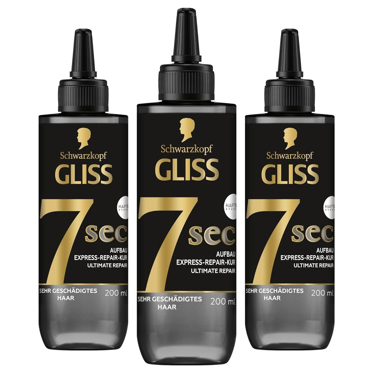 Gliss 7 Sec Express-Repair Kur Ultimate Repair 3 x 200 ml - Voordeelverpakking