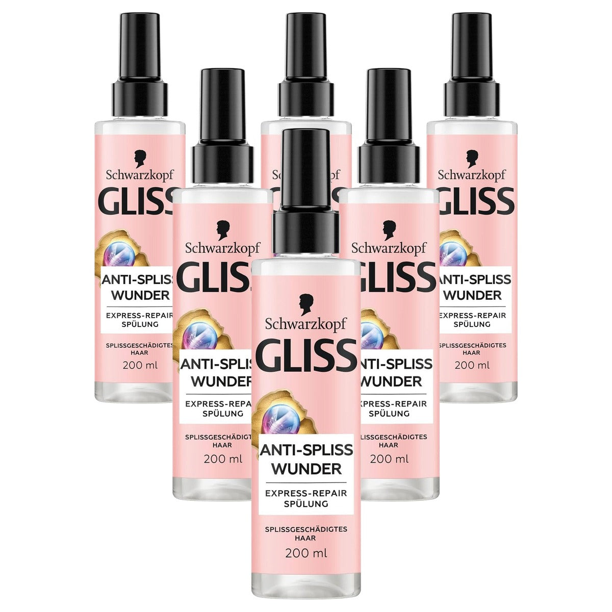 Gliss Anti-splijten wonder 6 x 200 ml - Voordeelverpakking