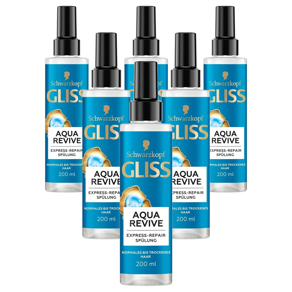 Gliss Aqua Revive Express-Repair Conditioner 6 x 200 ml - Voordeelverpakking