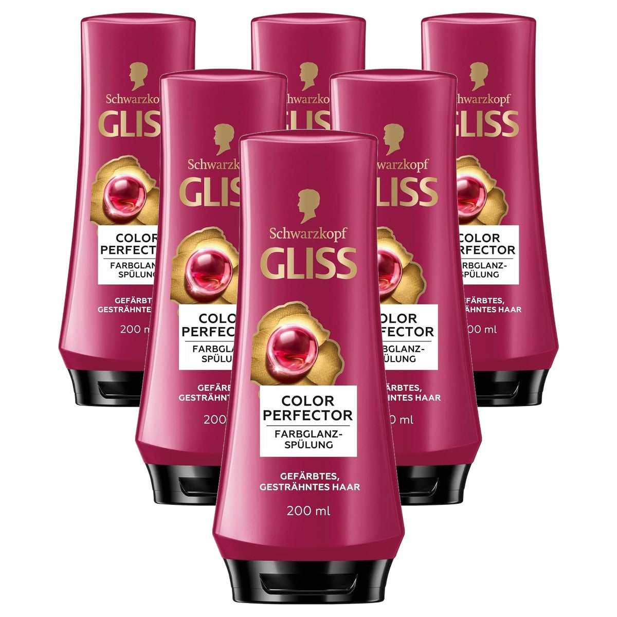 Gliss Color Perfector Conditioner 6 x 200 ml - Voordeelverpakking