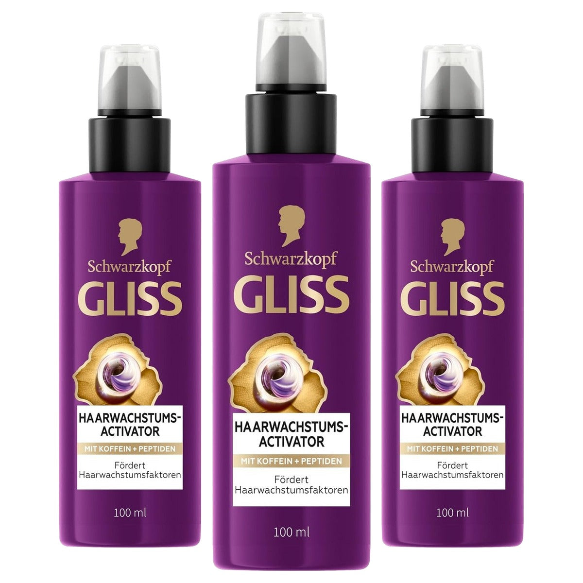 Gliss Kur Full Hair Magic Haargroei-activator 3 x 100 ml - Voordeelverpakking