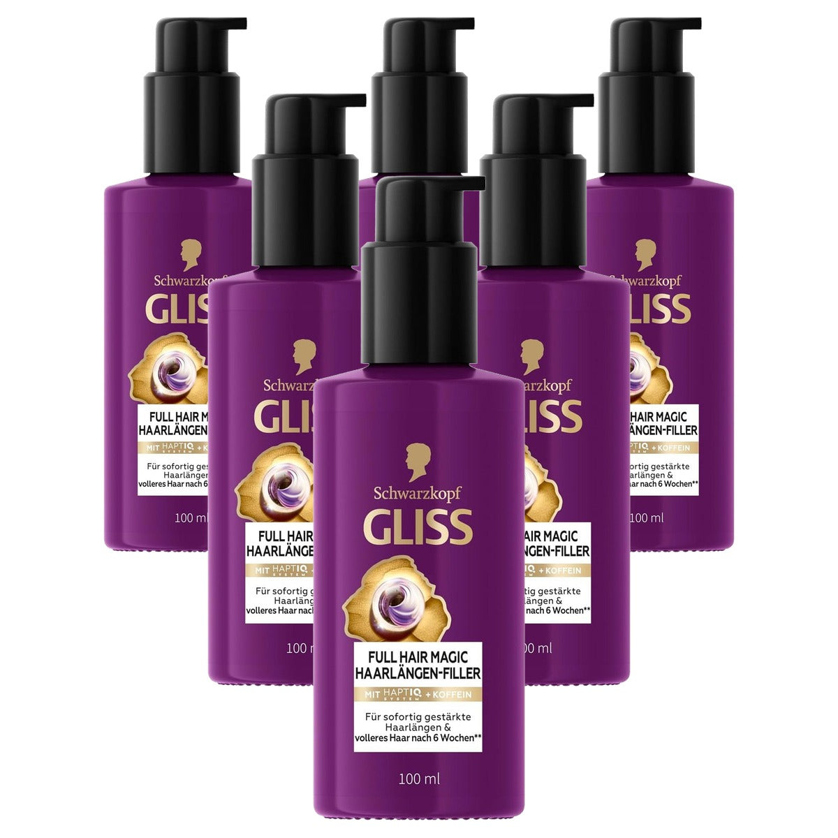 Gliss Kur Full Hair Magic Haarlengtes Filler 6 x 100 ml - Voordeelverpakking