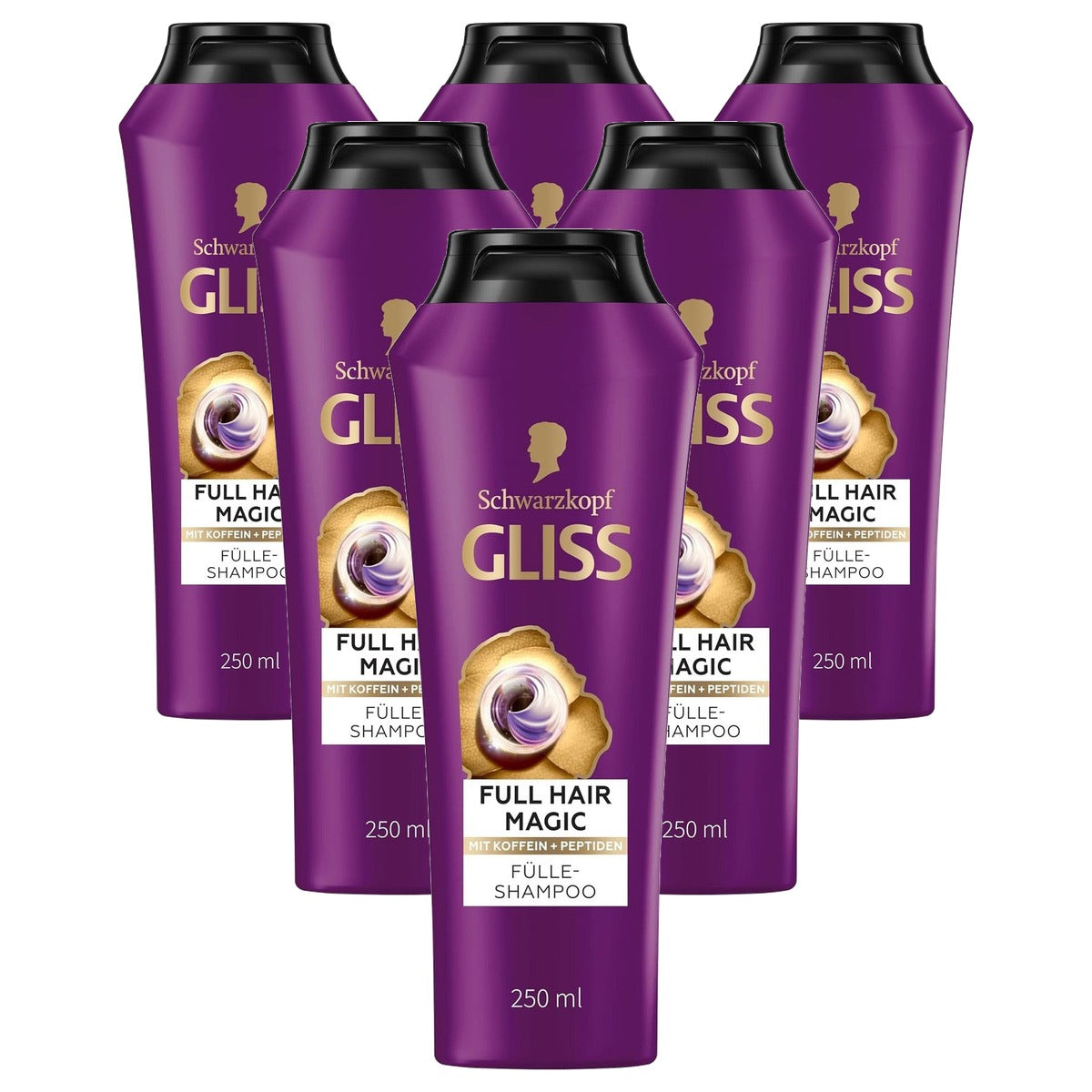 Gliss Kur Full Hair Magic Vulshampoo 250 ml - 6 stuks