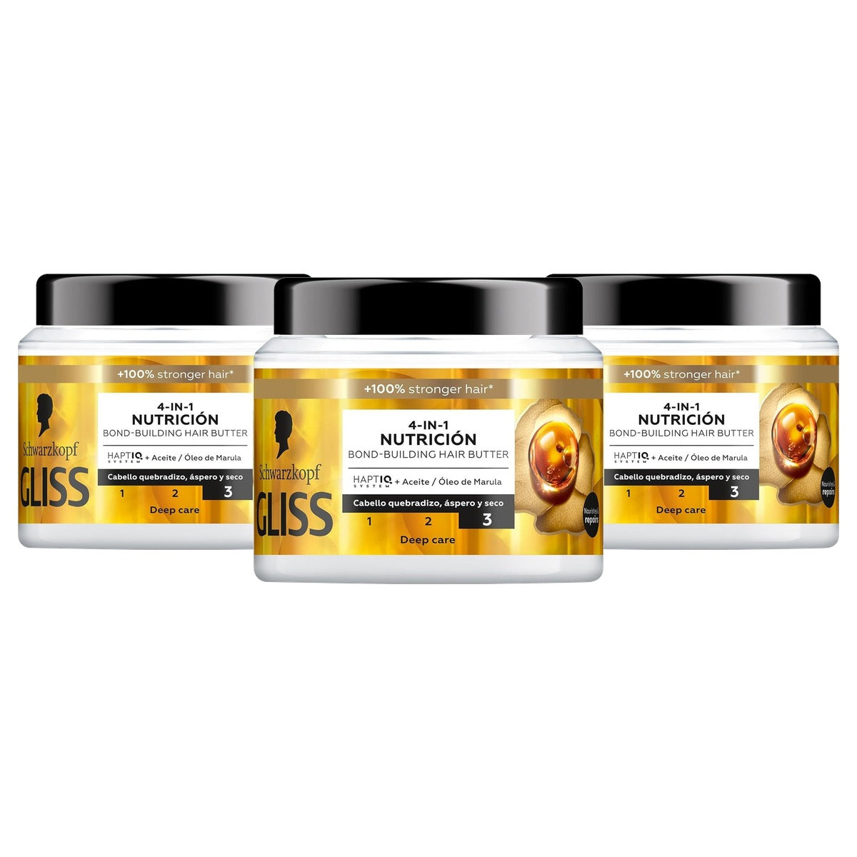 Gliss KUR Gliss Oil Nutritive haarmasker - 3-pack