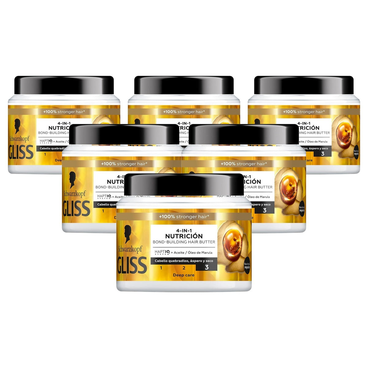 Gliss KUR Gliss Oil Nutritive haarmasker - 6-pack