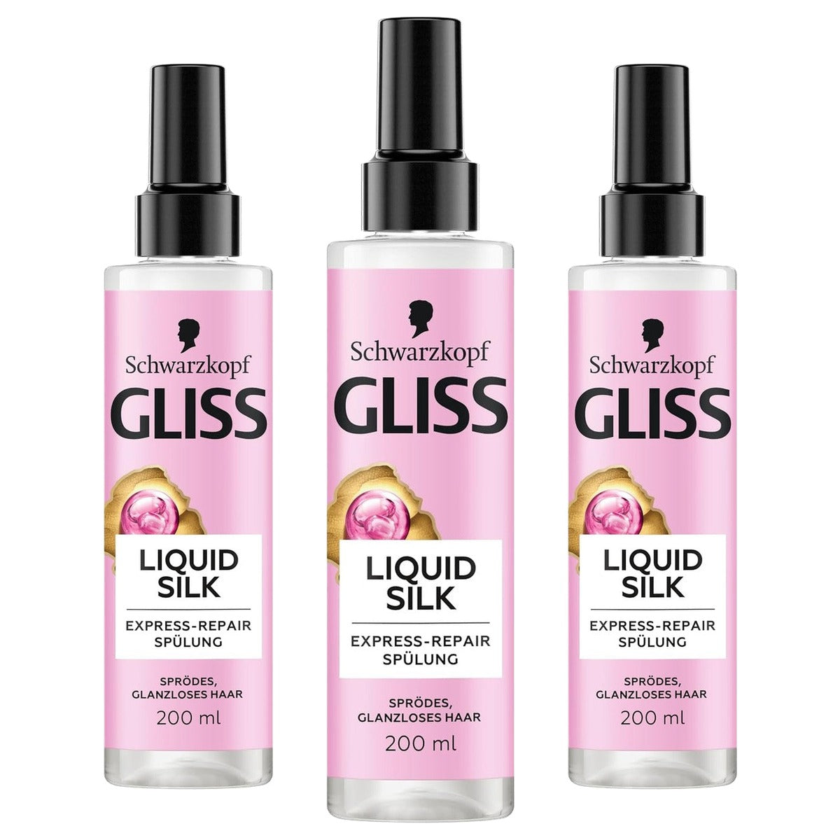 Gliss Liquid Silk Express-Repair Conditioner - 3-pack