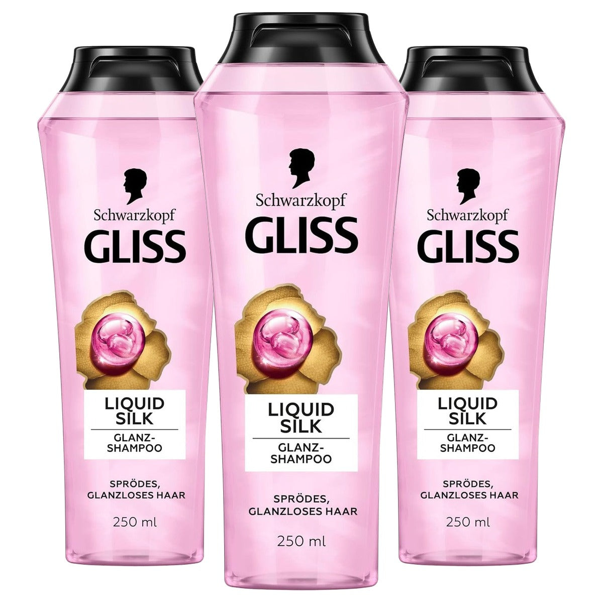 Gliss Liquid Silk Shampoo 250 ml - 3 stuks