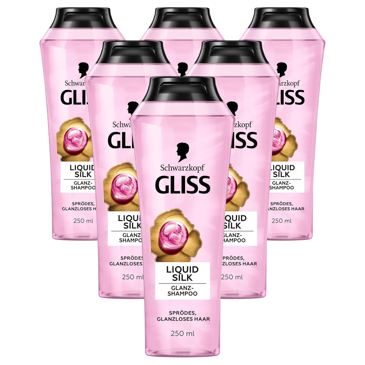 Gliss Liquid Silk Shampoo 250 ml - 6 stuks