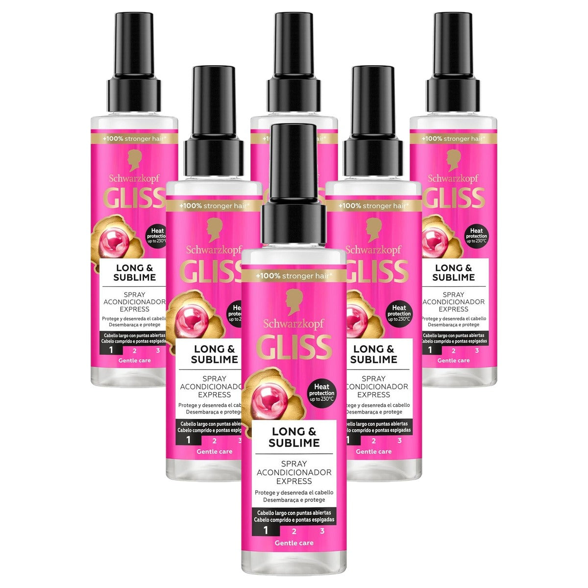 Gliss Long & Sublime Express Conditioner 6 x 200 ml - Voordeelverpakking