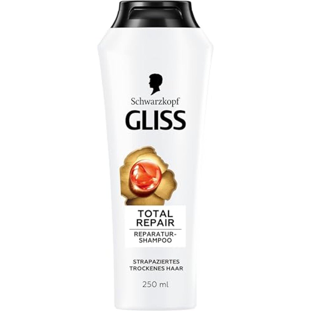 Gliss Total Repair Shampoo met Vloeibare Keratine voor Droog en Beschadigd Haar 5 x 250 ml door Gliss nu bij Huishoudvoordeel