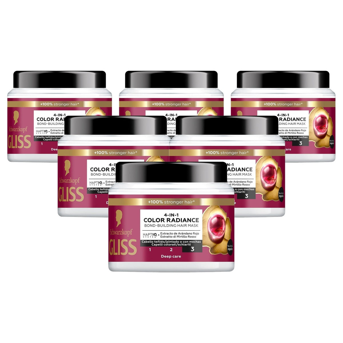 Gliss Ultimate Color Haarmasker 6 x 400 ml - Voordeelverpakking