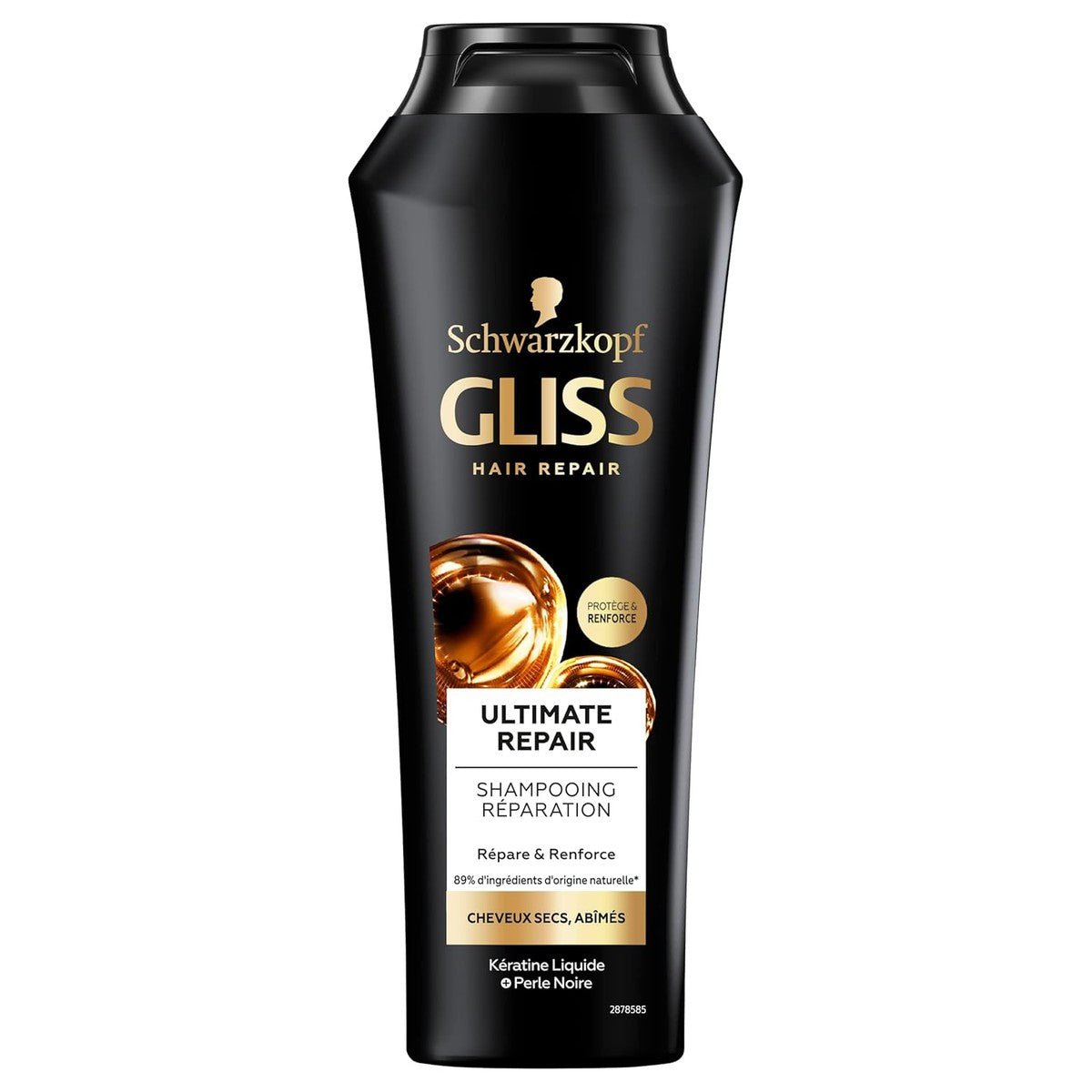 Gliss Ultimate Repair Shampoo met Vloeibare Keratine voor Beschadigd Haar 2 x 250 ml door Schwarzkopf nu bij Huishoudvoordeel