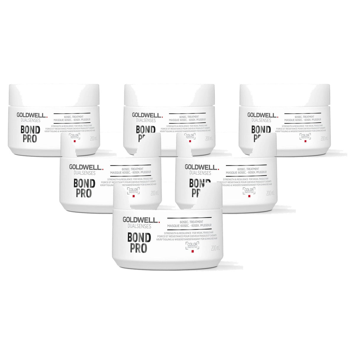 Goldwell Dualsenses Bond Pro 60 Seconden Verzorgende Kuur voor Zwak en tot Haarbreuk Neigend Haar 200 ml - 6-pack
