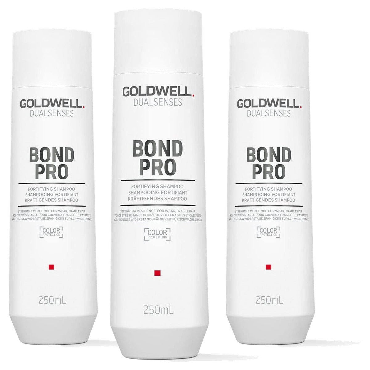 Goldwell Dualsenses Bond Pro Versterkende Shampoo Zwak en Broos Haar - 3-pack