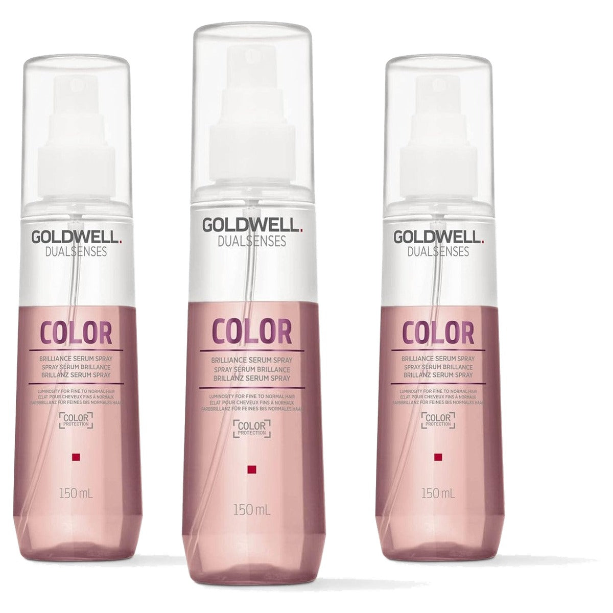 Goldwell Dualsenses Color Brillanz Serum Spray voor Fijn tot Normaal Haar 150 ml - 3-pack