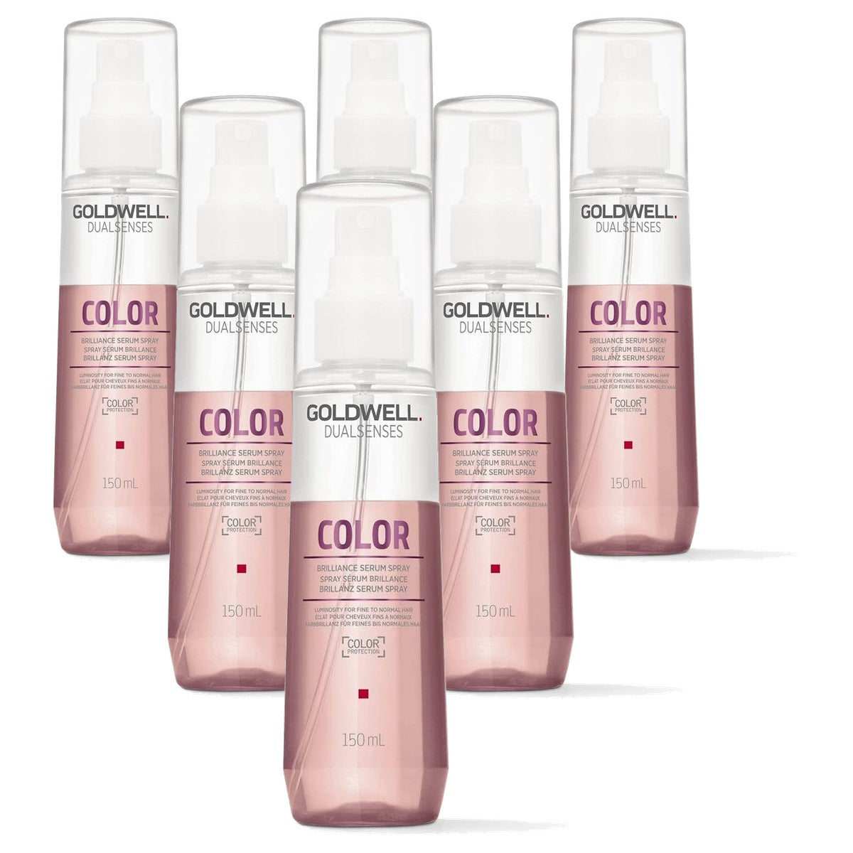 Goldwell Dualsenses Color Brillanz Serum Spray voor Fijn tot Normaal Haar 150 ml - 6-pack